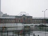 改装前の東京駅 首都圏に大雪が (2008年2月)