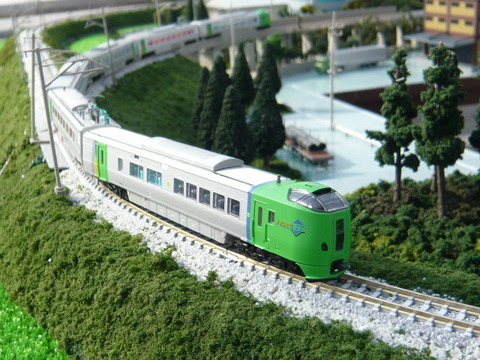 運転会用カーブボード左1と789系