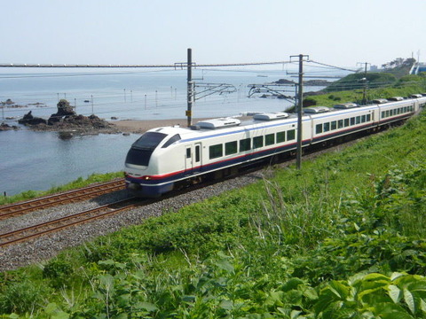 2018年5月撮影、E653系「しらゆき」その1