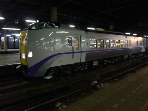 2017年1月撮影、札幌駅にてキハ261系1000その3