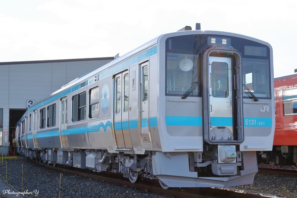 JR東日本、八戸線新型「キハE130系500代」気動車が12月2日より営業運転を開始