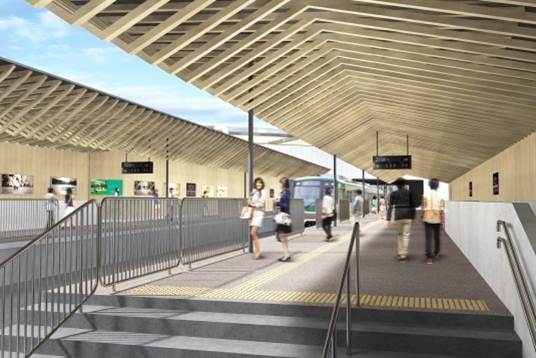 東京急行電鉄、池上線旗の台駅「木になるリニューアル」に着手