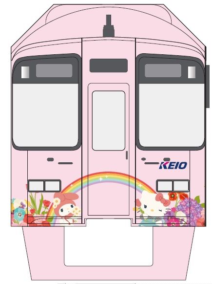 京王電鉄、サンリオキャラクターのフルラッピングトレインが11月1日から運行開始