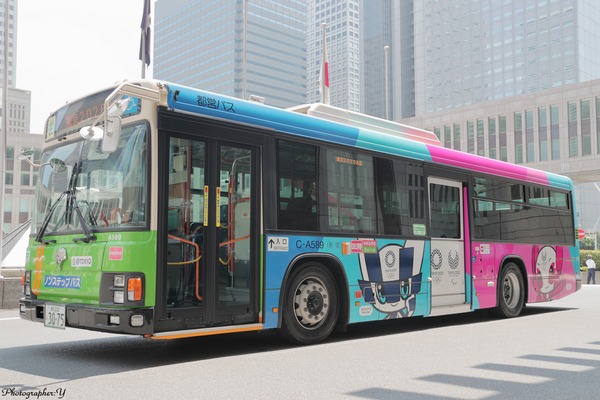 【フォトレポート】東京都、東京2020マスコットデザインラッピングバスの出発式を開催