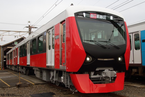 静岡鉄道、新型車両A3000形第2号目「Passion Red」をお披露目！