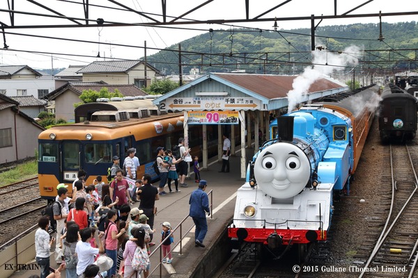 大井川鐡道、7月11日より「ジェームス号」の運転を開始、初日には新金谷駅でトーマスと並ぶ瞬間が！