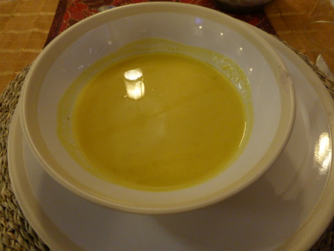 夕食2 カボチャスープ