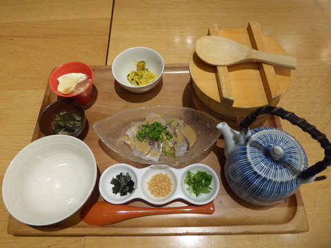 お盆でごはん 鯛茶漬け