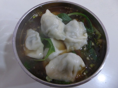 夕食 (2)水餃子