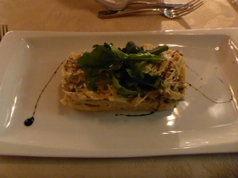 夕食 2 クリームパスタ