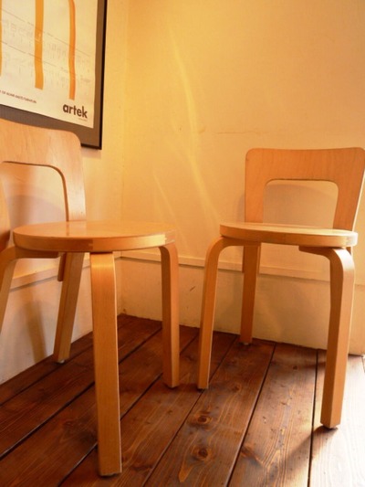 artek alvar aalto vintege chair No,65-3