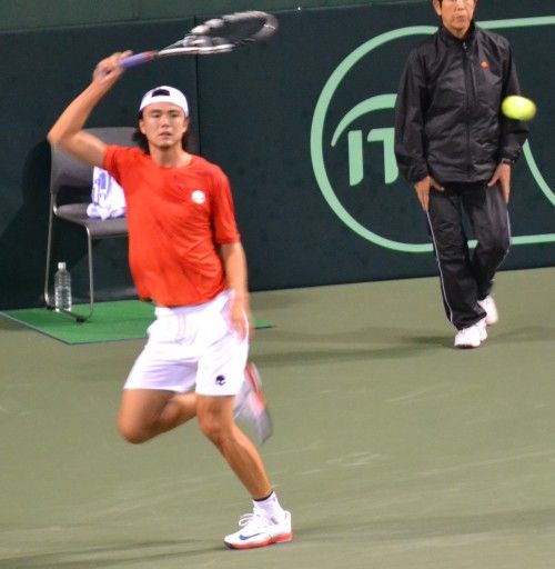 デビスカップ準々決勝チェコ戦 ダニエル太郎