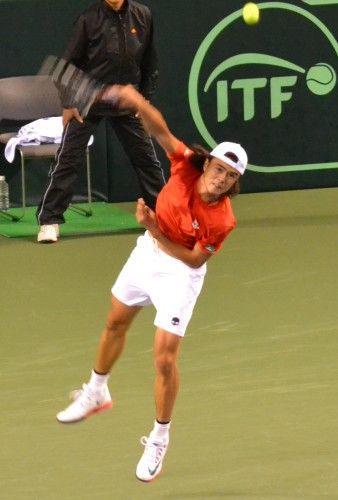 デビスカップ準々決勝チェコ戦 ダニエル太郎