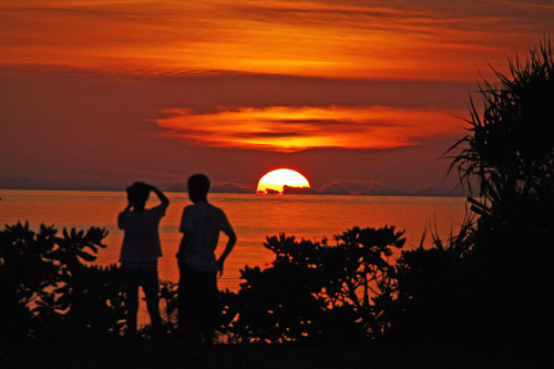 石垣島の夕暮れ201008-3