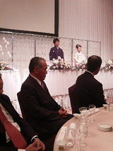 2009.11.24新郎新婦壇上へ