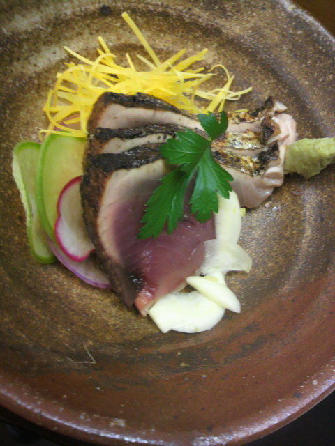 16鰹の塩タタキ