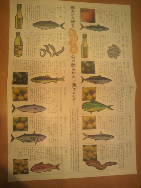(3)酢みかん×魚カレンダー