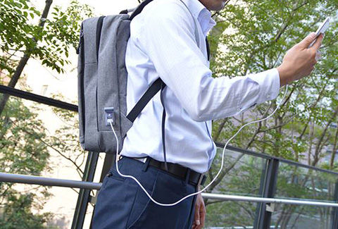 USB2ポート付きスクウスPCバックパック