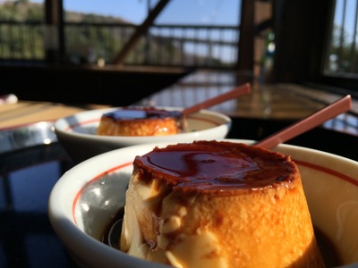 別府 明礬 岡本屋 地獄蒸しプリン