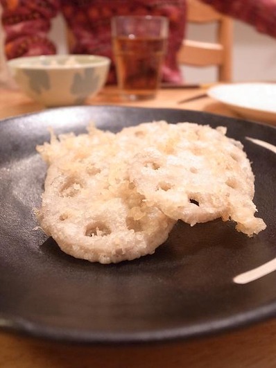 レンコンの天ぷらb