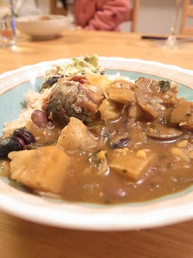 サバのっけカレーb