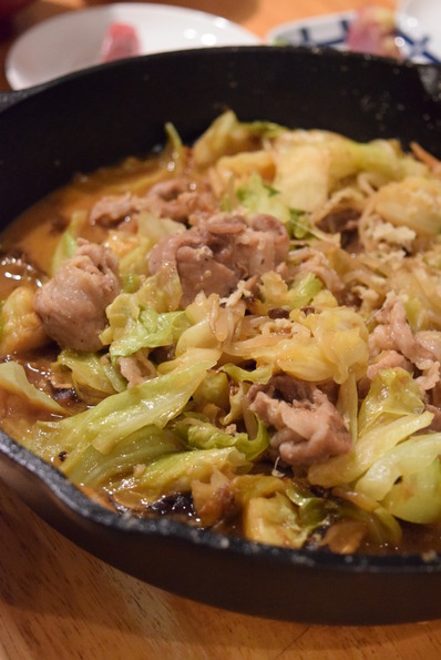 味噌豚蒸し焼き