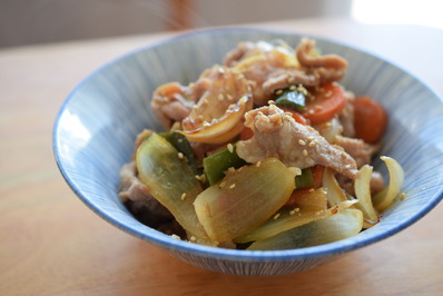 豚の生姜焼き (2)