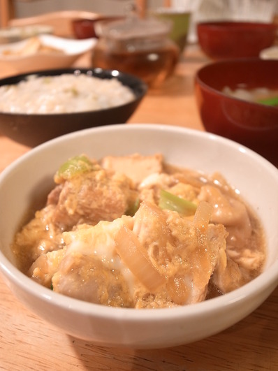 厚揚げ親子丼