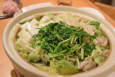 セリ鶏鍋美味しい