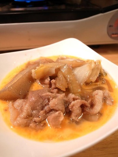 豚すき焼き (2)b
