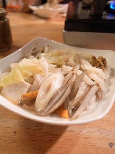 ごぼううどん鍋 (2)b