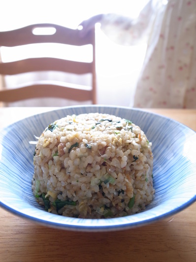 冷ごはん青梗菜チャーハン