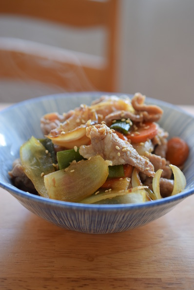 豚の生姜焼き野菜たっぷり