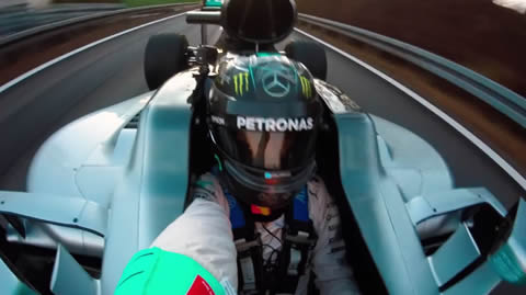 Nico Rosberg's last drive in W07