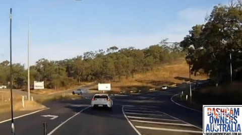 Toyota Supra flies off embankment - Queensland