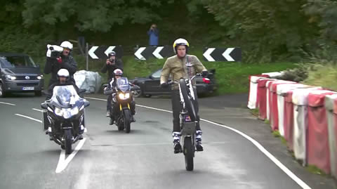 Dougie Lampkin Wheelies Entire Isle of Man TT Course