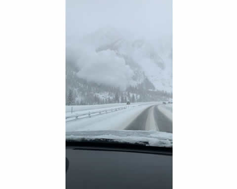 Avalanche Swallows Colorado Highway