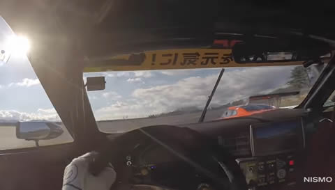 Helmet Cam in Nissan GT-R NISMO GT3