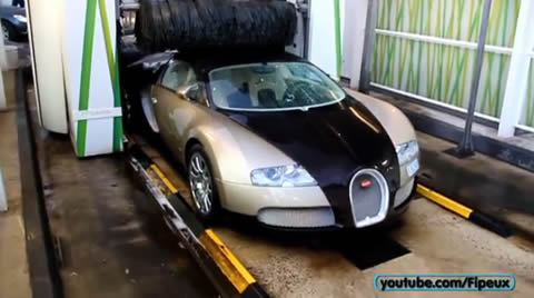 WOULD YOU WASH YOUR BUGATTI LIKE THAT