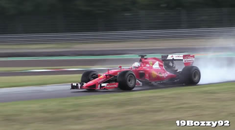 Sebastian Vettel Testing New 2017 Pirelli Wet Tyres