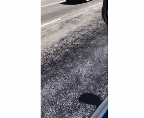 Australia Road was Melting