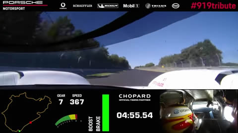 369 km on the Nordschleife Lap Record Porsche 919 Hybrid Evo