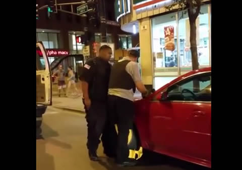 Security Guard Drives Off With Boot on His Car