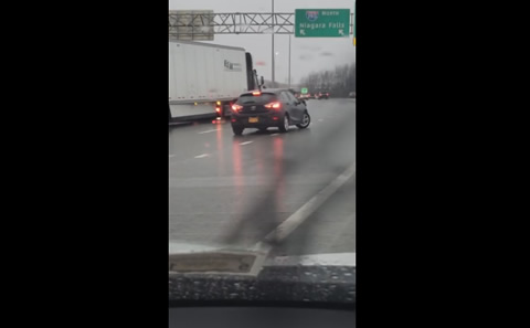 Icy Weather Causes Wrecks in the Rain