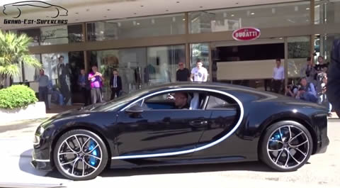 FIRST Bugatti CHIRON Start-up & Unloaded in Monaco