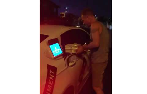 Self Driving Pizza Delivery Car