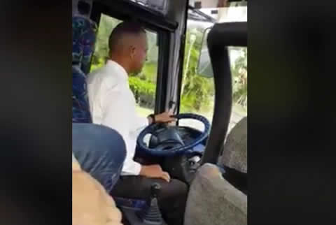 bus driver changes gears gentle
