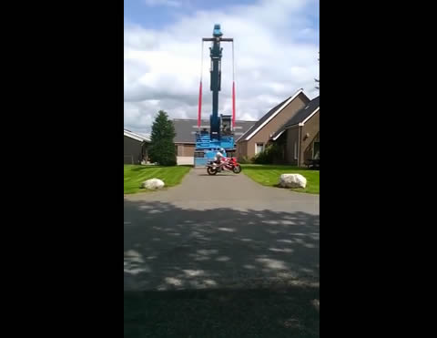 Behold The Epic Motorcycle Swing
