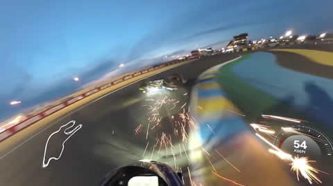 Le Mans 24 hours 2019 Night onboard crash