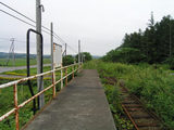 ふるさと銀河線・大森駅ホーム(廃止後)